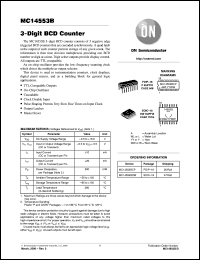 datasheet for MC14553BCP by ON Semiconductor