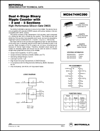 datasheet for MC74HC390DR2 by ON Semiconductor