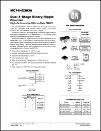 datasheet for MC74HC393AN by ON Semiconductor