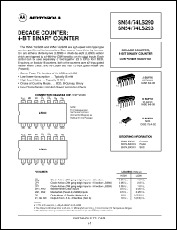 datasheet for SN74LS290D by ON Semiconductor