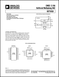 datasheet for AD7545ATQ by Analog Devices