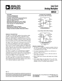 datasheet for AD633AR-REEL7 by Analog Devices