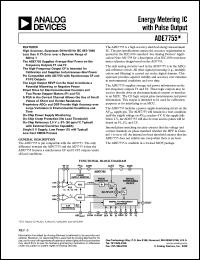 datasheet for ADE7755ARS by Analog Devices