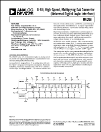 datasheet for DAC08AQ by Analog Devices
