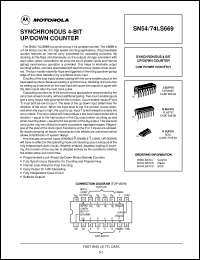 datasheet for SN74LS669N by ON Semiconductor