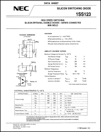 datasheet for 1SS123 by NEC Electronics Inc.