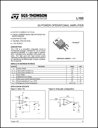 datasheet for L165V by SGS-Thomson Microelectronics