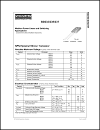 datasheet for BD233 by Fairchild Semiconductor