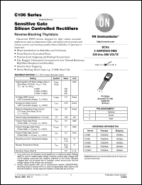 datasheet for C106B by ON Semiconductor