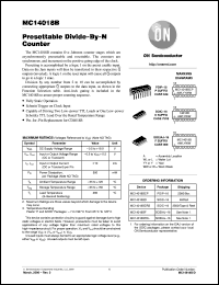 datasheet for MC14018BDR2 by ON Semiconductor