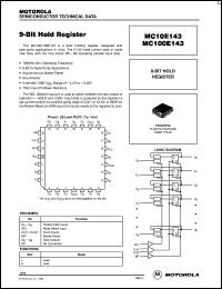 datasheet for MC10E143FN by ON Semiconductor