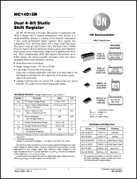datasheet for MC14015BDR2 by ON Semiconductor