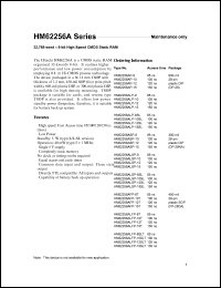 datasheet for HM62256AP-8 by 