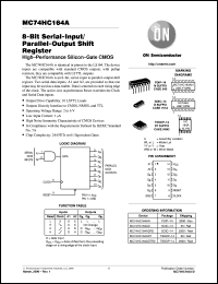 datasheet for MC74HC164AD by ON Semiconductor