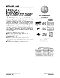 datasheet for MC74HC165ADR2 by ON Semiconductor