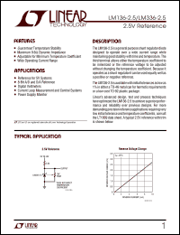 datasheet for LM336AH-2.5 by Linear Technology