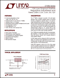 datasheet for LT1086CT-5 by Linear Technology