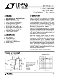 datasheet for LT1372IS8 by Linear Technology
