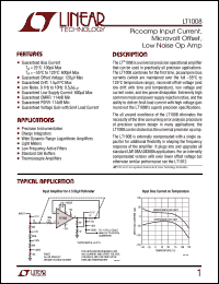 datasheet for LT1008CH by Linear Technology