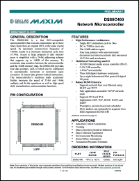 datasheet for DS80C400 by Dallas Semiconductor