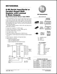 datasheet for MC74HC595ADT by ON Semiconductor