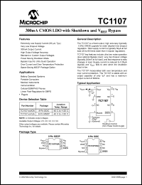 datasheet for TC1107-3.0VUATR by Microchip Technology, Inc.