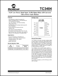 datasheet for TC3404VQRTR by Microchip Technology, Inc.