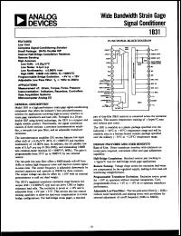 datasheet for 1B31AN by Analog Devices