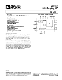 datasheet for AD1380KD by Analog Devices