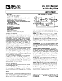 datasheet for AD202JY by Analog Devices