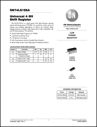 datasheet for SN74LS195ADR2 by ON Semiconductor