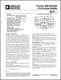 datasheet for AD210 by Analog Devices