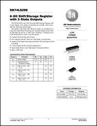datasheet for SN74LS299DW by ON Semiconductor
