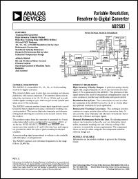 datasheet for AD2S83 by Analog Devices