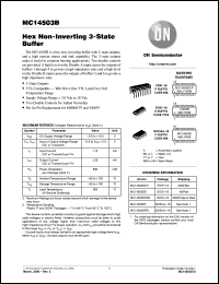datasheet for MC14503BFL2 by ON Semiconductor