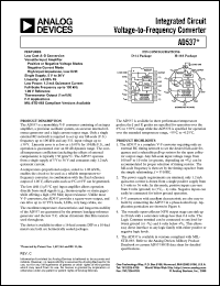 datasheet for AD537JH by Analog Devices