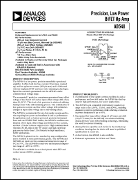 datasheet for AD548KR-REEL by Analog Devices
