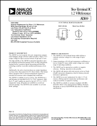 datasheet for AD589UH by Analog Devices