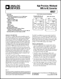 datasheet for AD637BR by Analog Devices