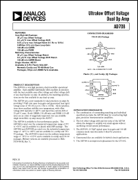 datasheet for AD708J by Analog Devices