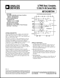 datasheet for AD7244JR by Analog Devices