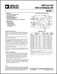 datasheet for AD7528KR by Analog Devices
