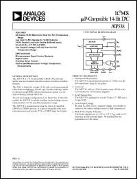 datasheet for AD7538AQ by Analog Devices