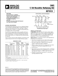 datasheet for AD7541AKR by Analog Devices