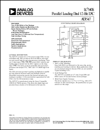 datasheet for AD7547JR by Analog Devices