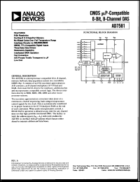 datasheet for AD7581BQ by Analog Devices