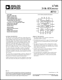 datasheet for AD7703BR by Analog Devices