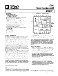 datasheet for AD7712AN by Analog Devices