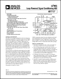 datasheet for EVAL-AD7713EB by Analog Devices