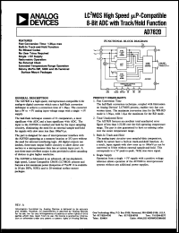 datasheet for AD7820LR by Analog Devices